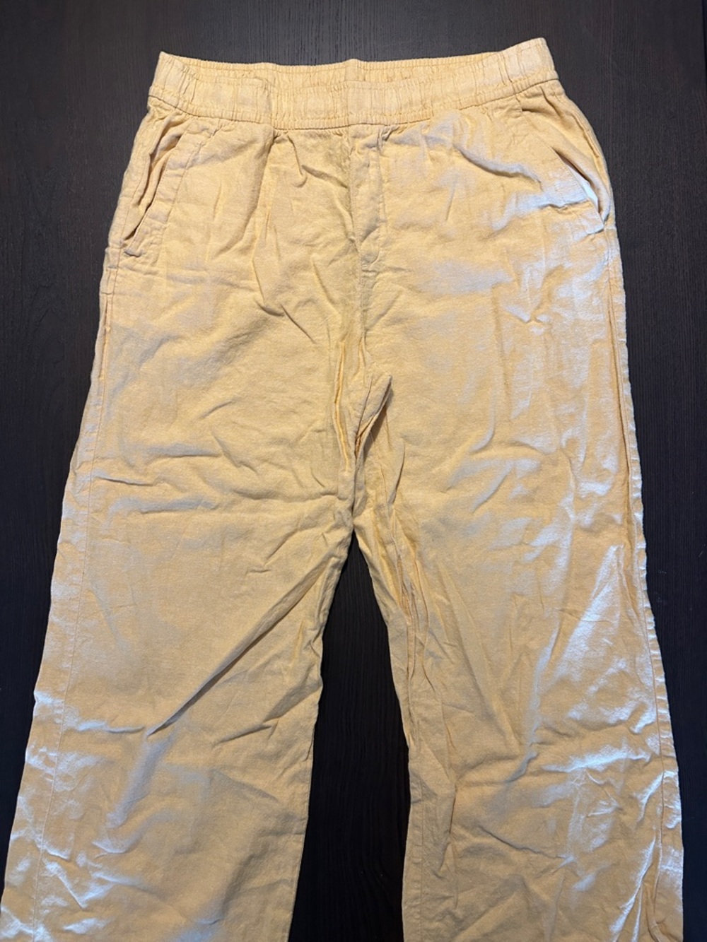 Old Navy Yellow Linen Pants